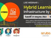 Webinar : วิวัฒนาการระบบเครือข่ายภายใต้การศึกษาแบบ New Normal (31 ก.ค. 63)