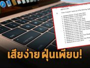 แอปเปิ้ลยอมจ่ายค่าเสียหายสูงถึง 50 ล้านดอลลาร์ฯ กรณีคีย์บอร์ดแบบ “Butterfly”