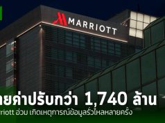 เครือโรงแรม Marriott จ่ายค่าปรับกว่า 1,740 ล้านบาท กรณีทำข้อมูลลูกค้ารั่วไหลมากกว่า 340 ล้านราย