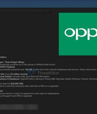 มีรายงานว่า OPPO อาจเผชิญวิกฤตข้อมูลรั่วไหลครั้งใหญ่